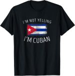 I'm Not Yelling, I'm Cuban - Funny Cuba Pride T-Shirt - Image 2